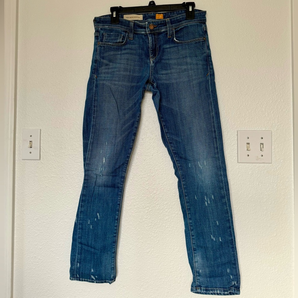 Anthropology Pilcro and the Letterpress No 26 Denim Straight Jeans